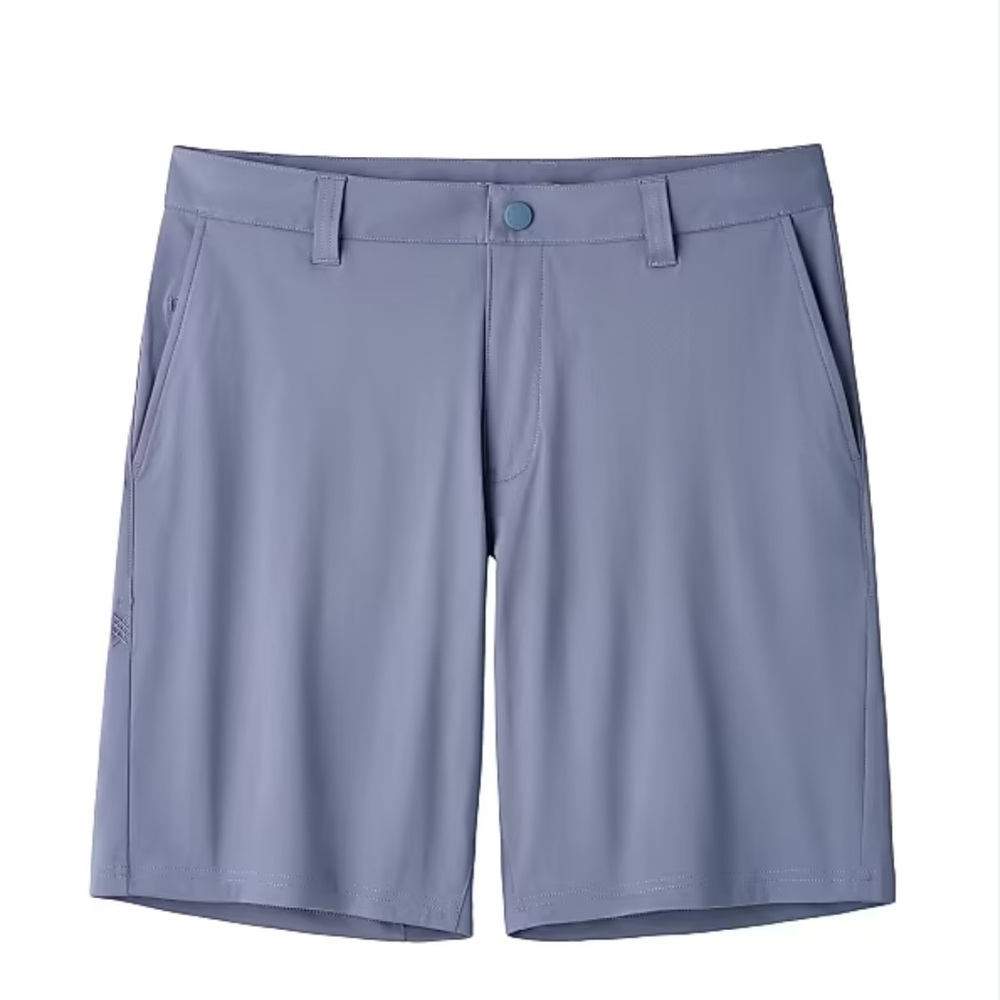 RHONE powder Blue 9” Commuter Flat Front Shorts